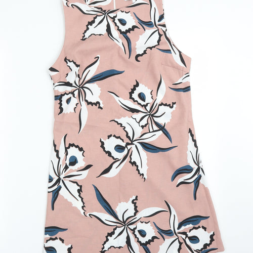 Glamorous Womens Multicoloured Floral Polyester A-Line  Size XS  Round Neck
