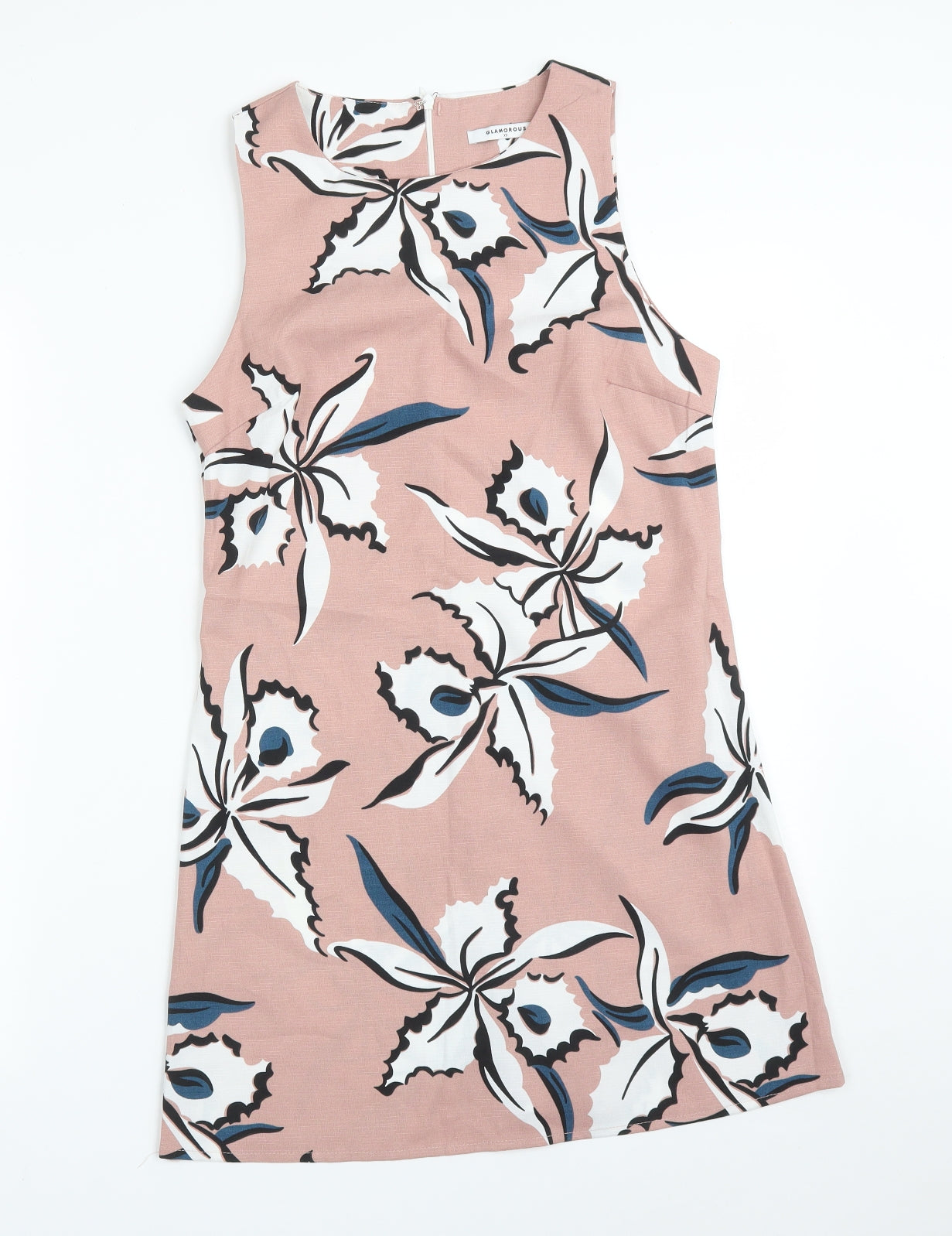 Glamorous Womens Multicoloured Floral Polyester A-Line  Size XS  Round Neck