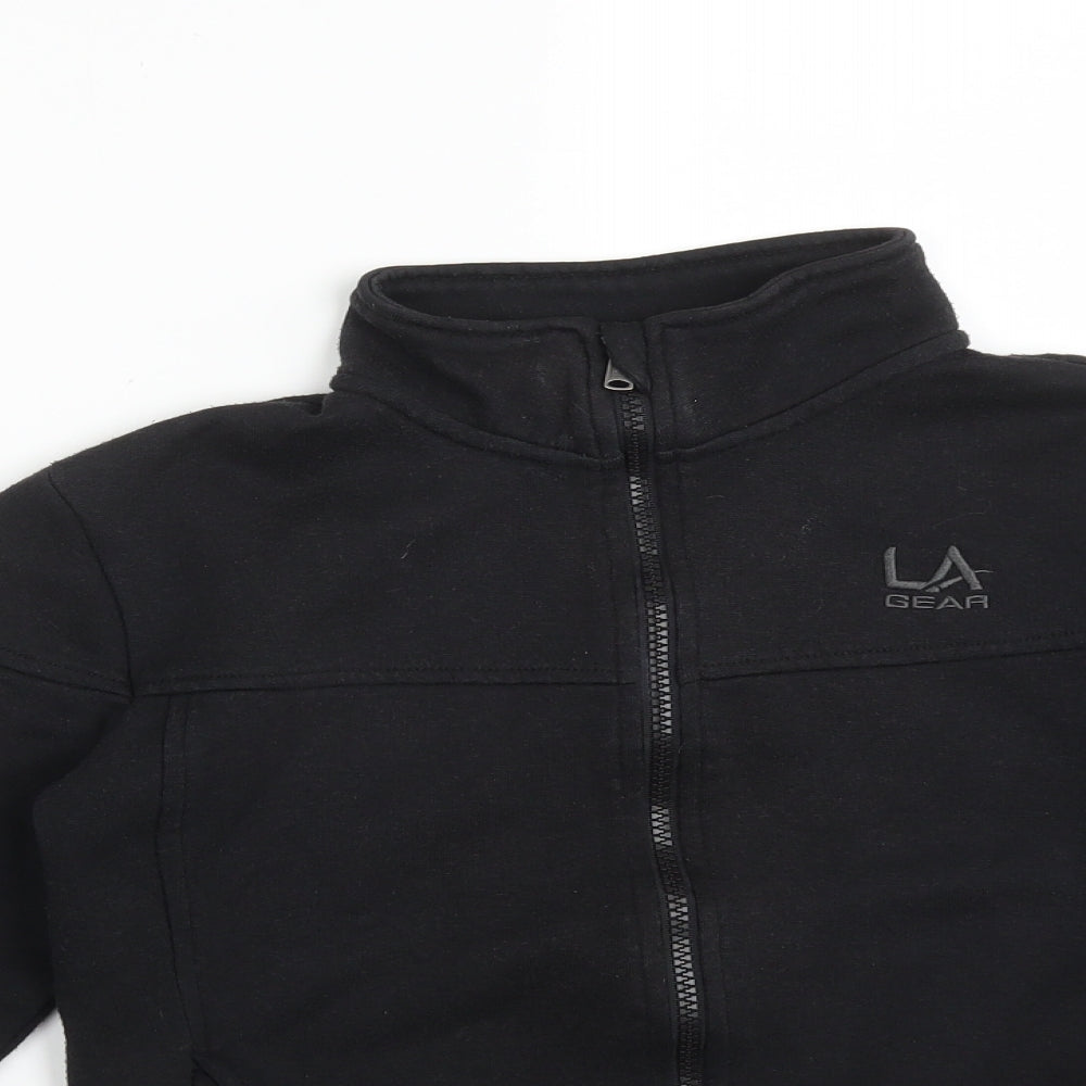 LA Gear Girls Black   Jacket  Size 9-10 Years