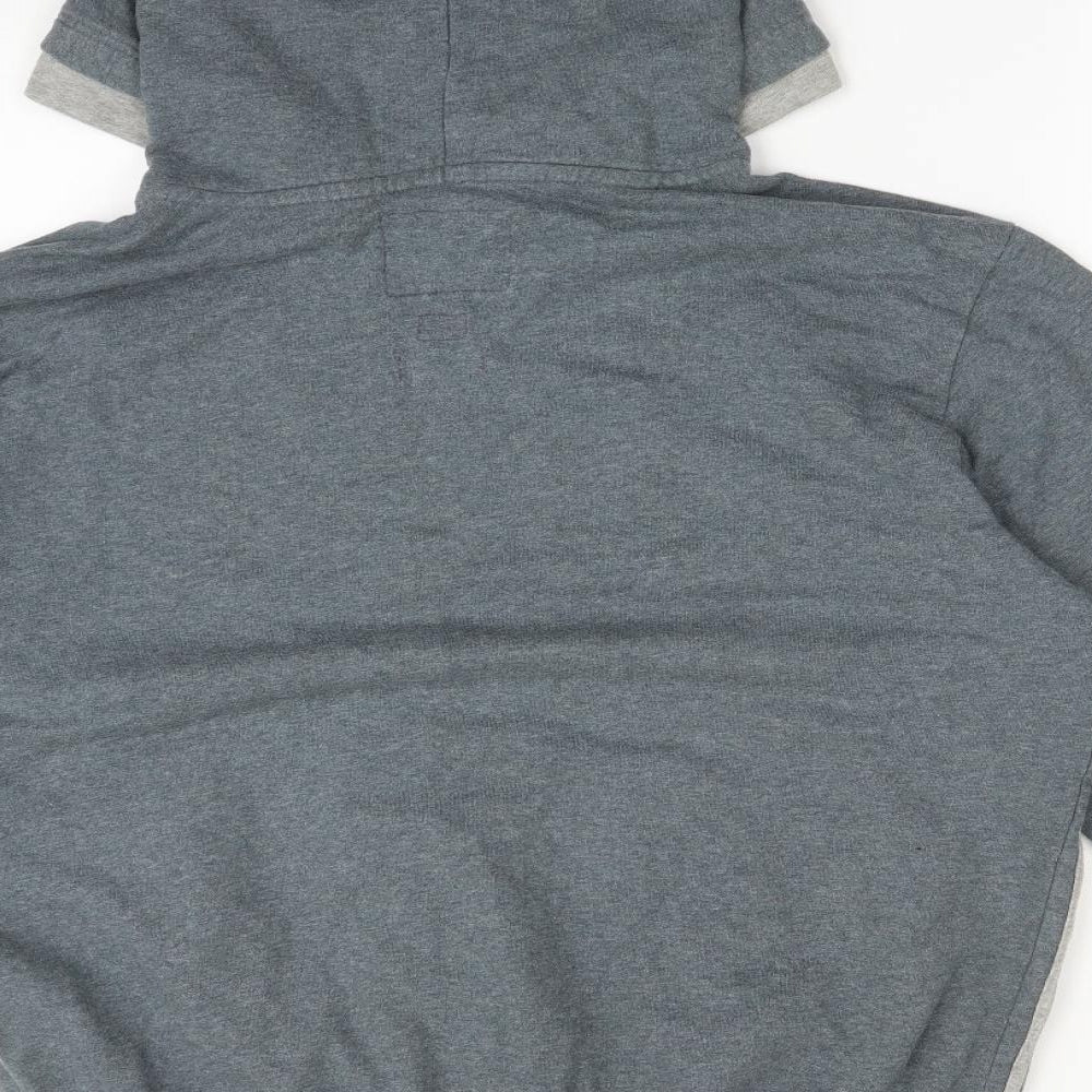 Champion Mens Blue  Cotton Pullover Hoodie Size L