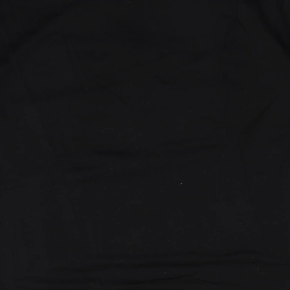 Reiss Mens Black  Cotton  Polo Size XL Collared