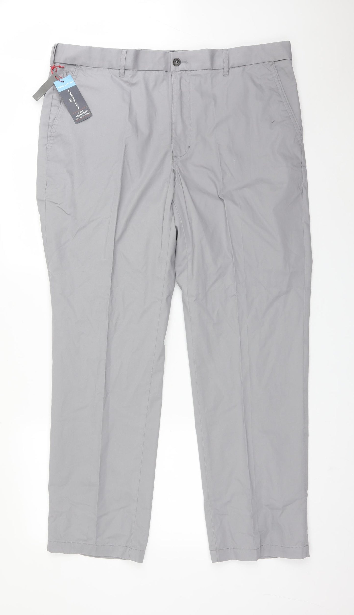 Blue Harbour Mens Grey  Cotton Chino Trousers Size 40 L31 in Regular