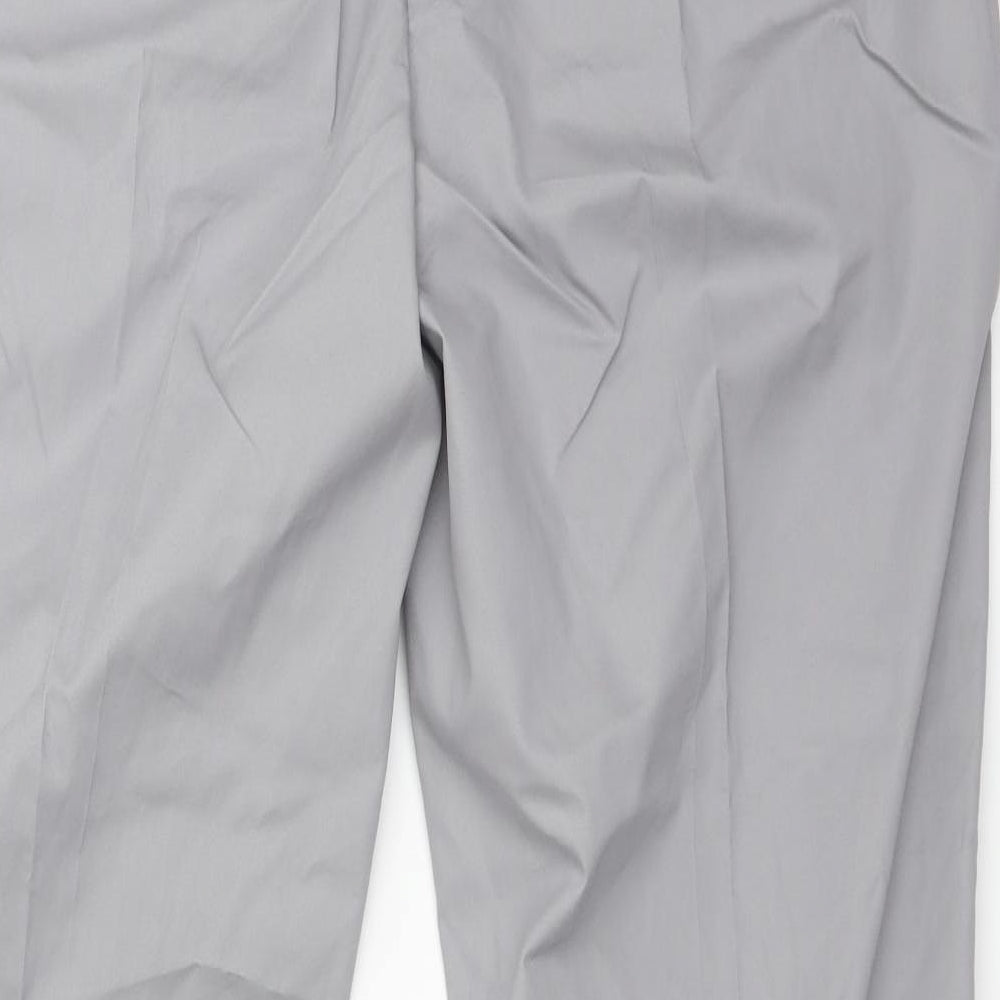 Blue Harbour Mens Grey  Cotton Chino Trousers Size 40 L31 in Regular