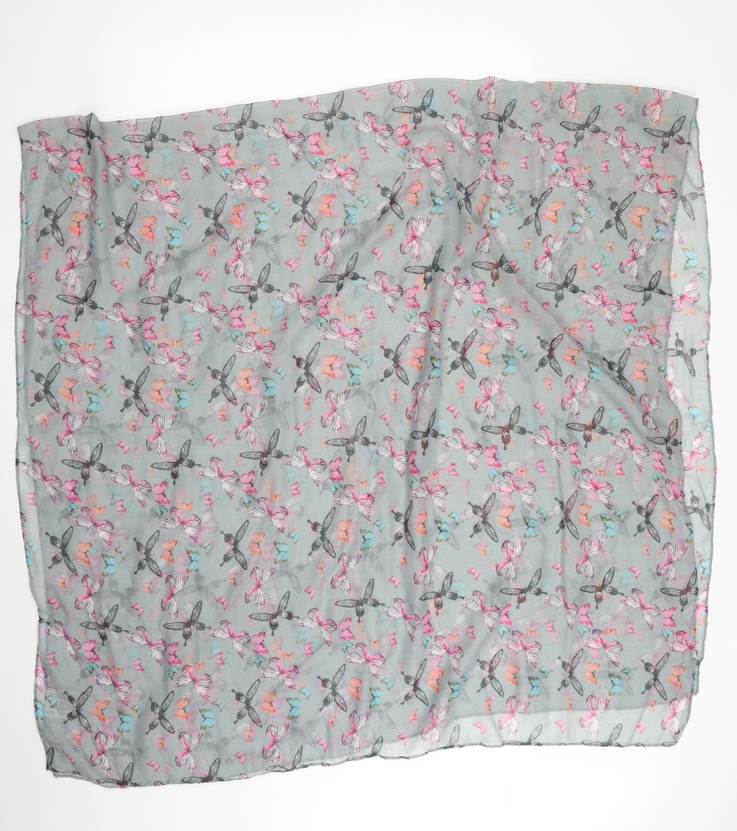 Atmosphere Womens Multicoloured Animal Print Polyester  Scarf    - BUTTERFLIES