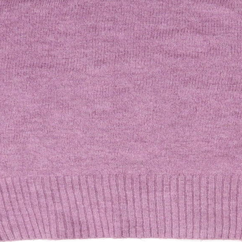 M&S Womens Purple  Acrylic Pullover Sweatshirt Size L