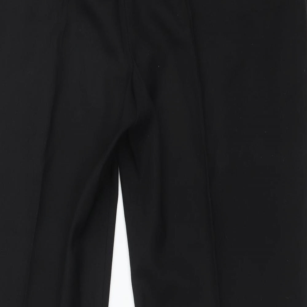 M&S Mens Black  Wool Dress Pants Trousers Size 40 L29 in Regular