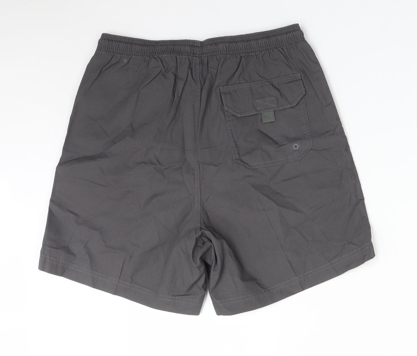BHS Mens Grey  Cotton  Shorts Size M L6 in Regular