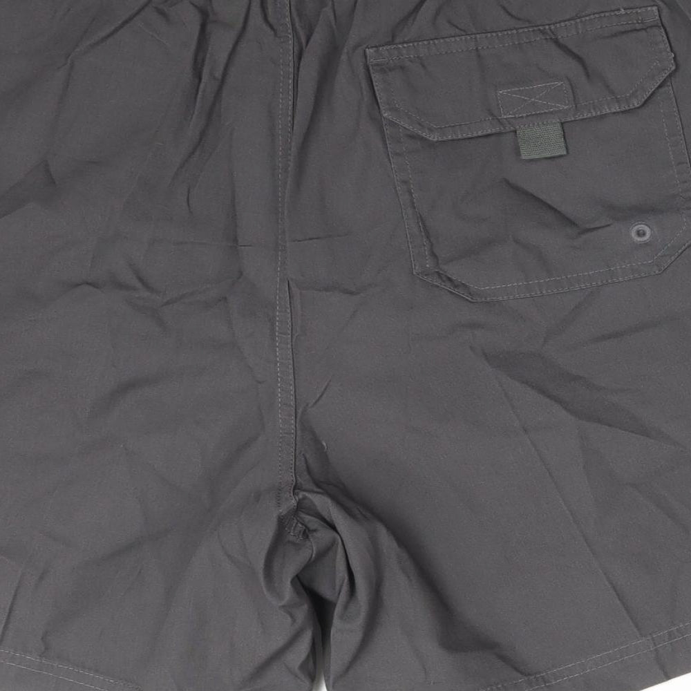 BHS Mens Grey  Cotton  Shorts Size M L6 in Regular