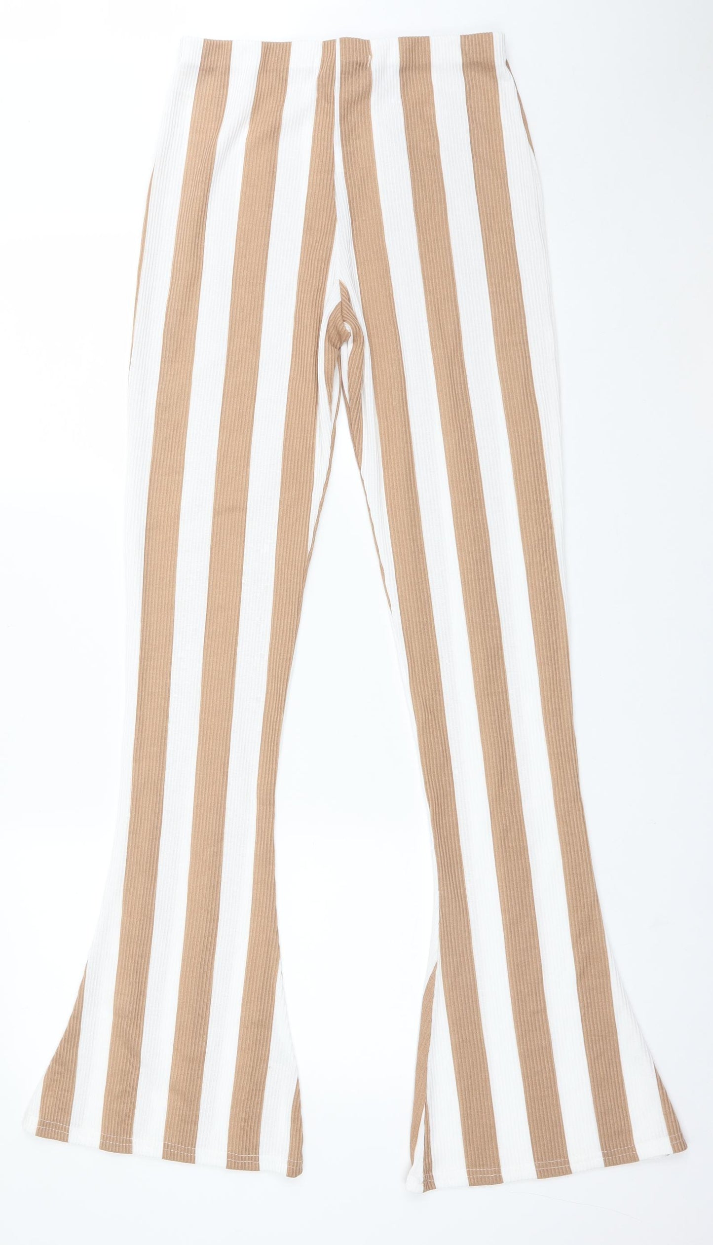 LASULA Womens Multicoloured Striped Polyester Trousers  Size 10 L33 in Regular