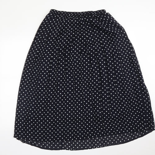 FASHION DIRECT Womens Multicoloured Polka Dot Polyester A-Line Skirt Size 14