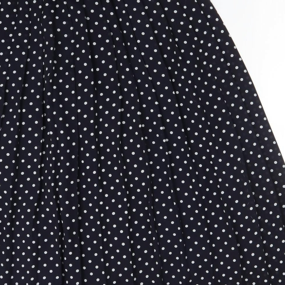 FASHION DIRECT Womens Multicoloured Polka Dot Polyester A-Line Skirt Size 14