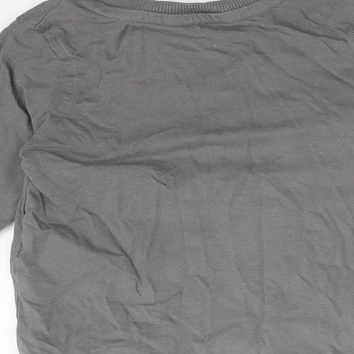 George Baby Grey  Cotton Basic T-Shirt Size 12-18 Months Round Neck  - COOL TO BE ME