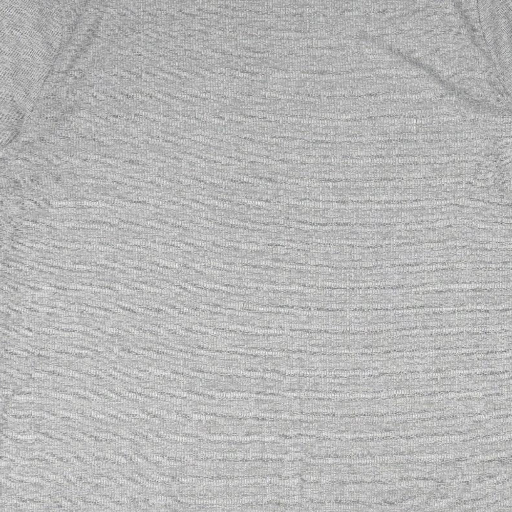 TU Womens Grey  Polyester Basic T-Shirt Size 18 High Neck