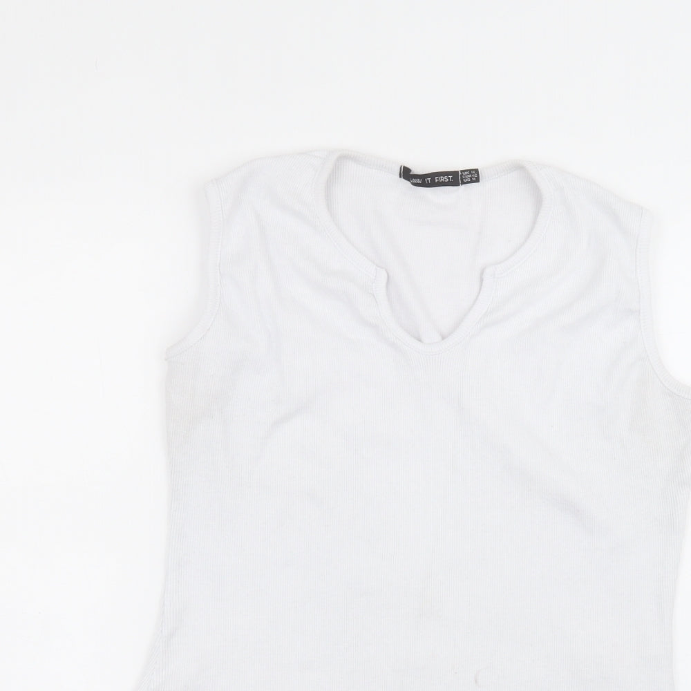I SAW IT FIRST Womens White  Polyester Bodysuit One-Piece Size 14