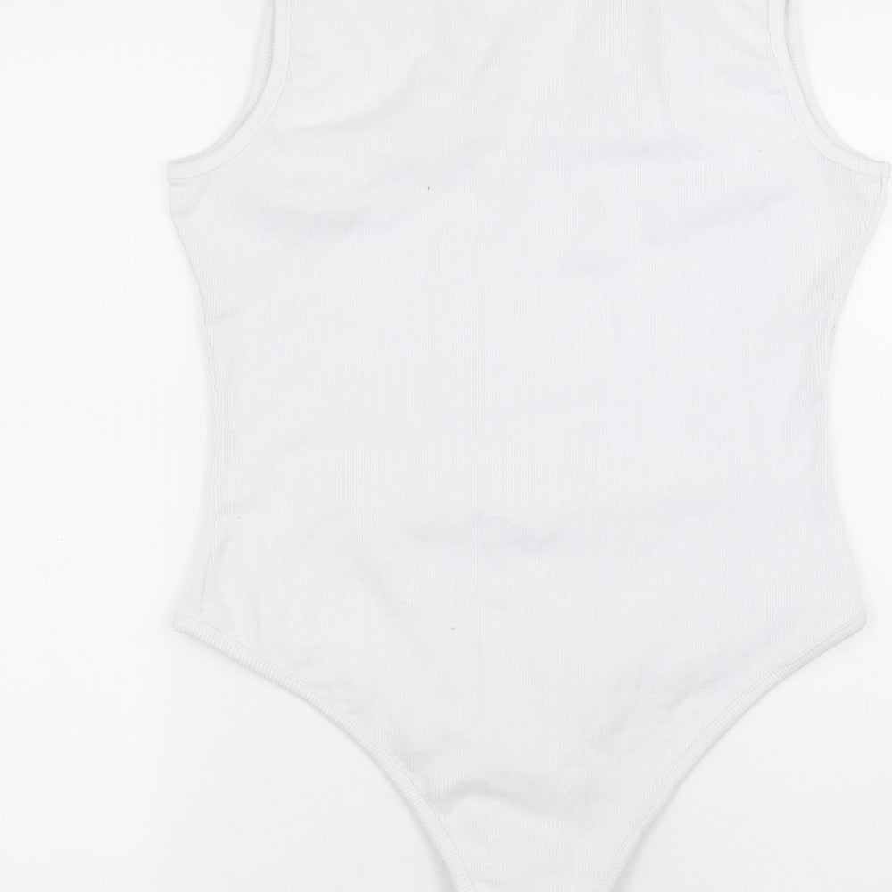 I SAW IT FIRST Womens White  Polyester Bodysuit One-Piece Size 14