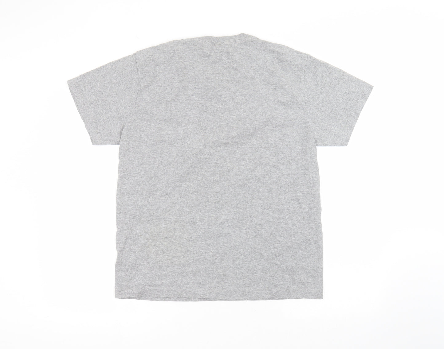 raddar7 Mens Grey  Cotton  T-Shirt Size M Round Neck