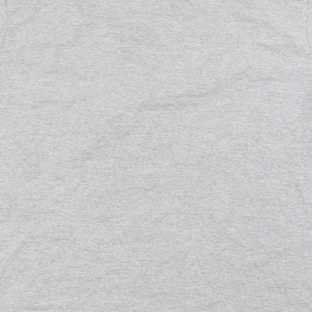 raddar7 Mens Grey  Cotton  T-Shirt Size M Round Neck