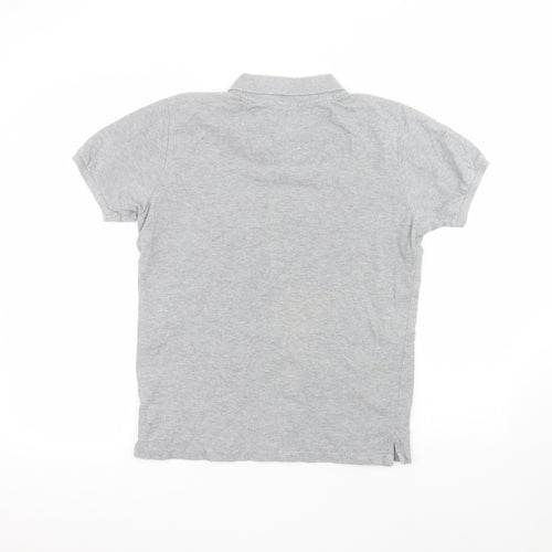 B.C.LDN Mens Grey  Cotton  Polo Size S Collared
