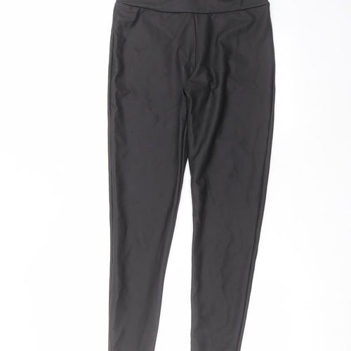 River Island Womens Black  Polyester Trousers  Size 10 L27 in Regular