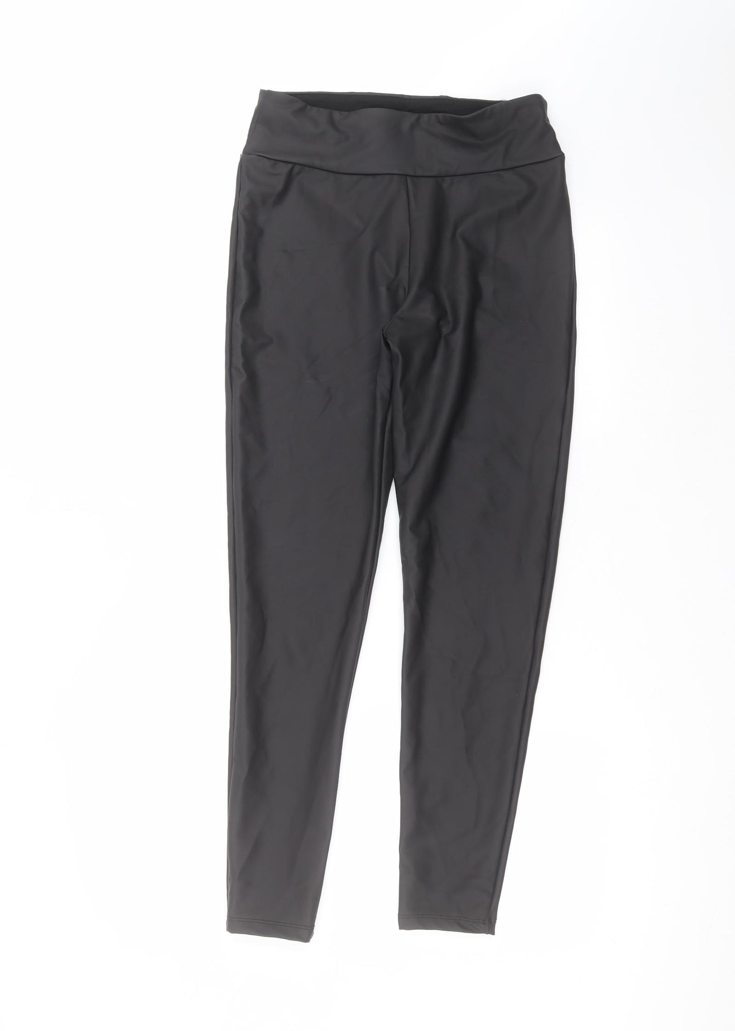 River Island Womens Black  Polyester Trousers  Size 10 L27 in Regular