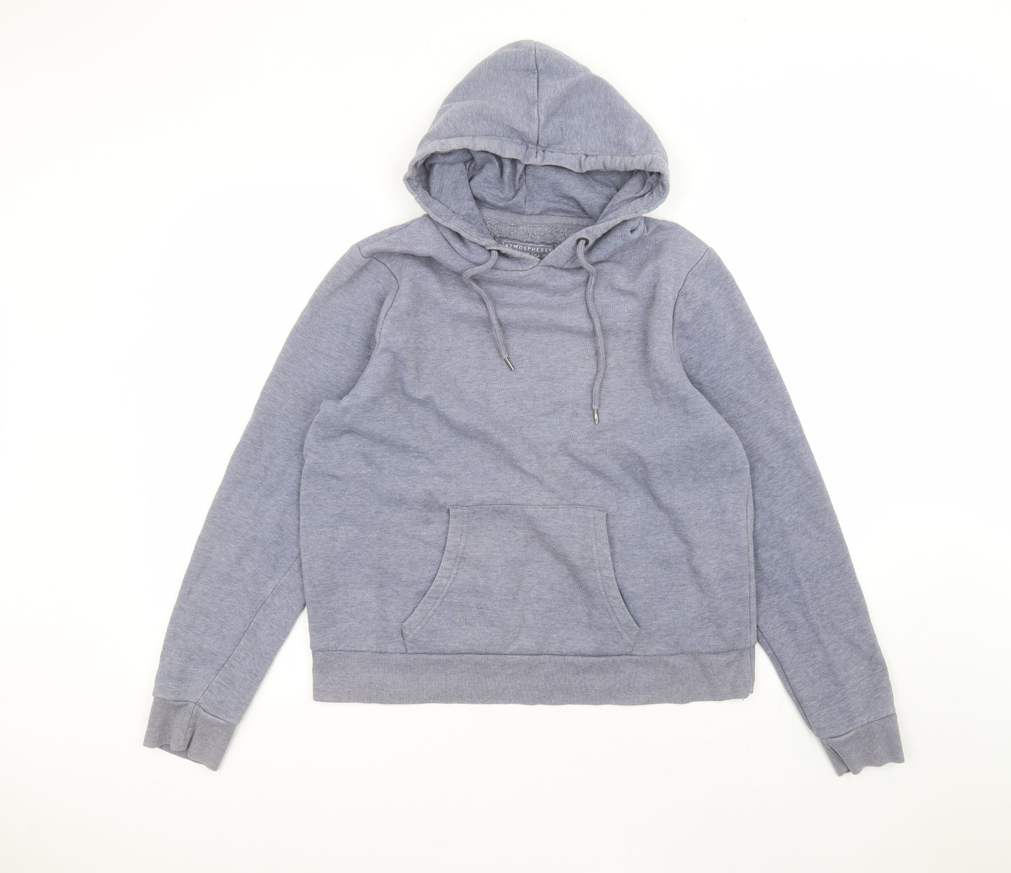 Atmosphere Womens Blue  Cotton Pullover Hoodie Size 18
