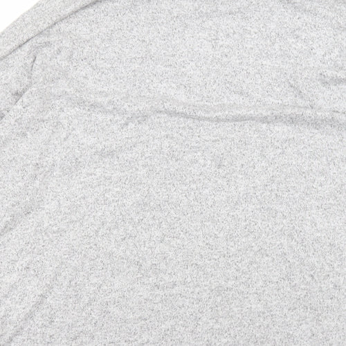Select Womens Grey  Viscose Basic T-Shirt Size L Round Neck