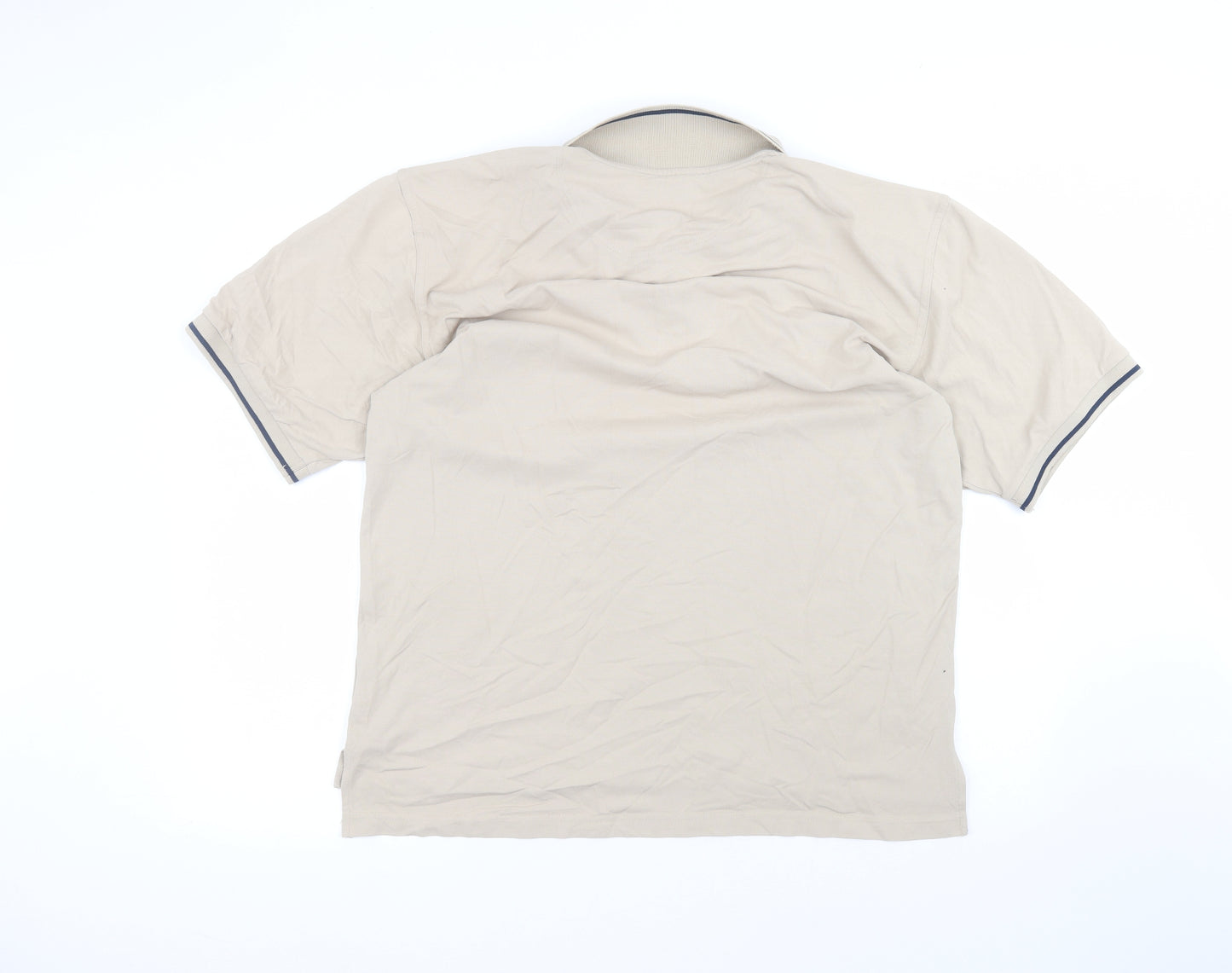 Crane Sports Mens Brown  Polyamide  Polo Size L Collared