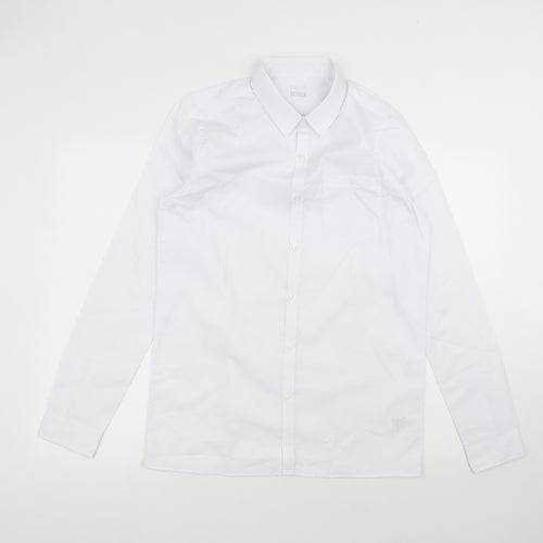 NEXT Boys White  Polyester Basic Button-Up Size 16 Years Collared