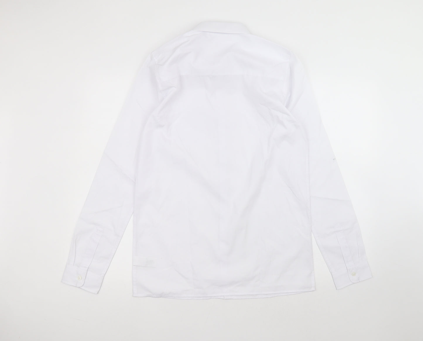 NEXT Boys White  Polyester Basic Button-Up Size 16 Years Collared