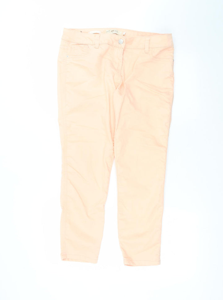 yes yes Womens Pink  Cotton Skinny Jeans Size 14 L24 in Regular