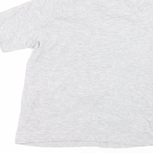 Denim Boys Grey  Cotton Basic T-Shirt Size 7 Years Round Neck