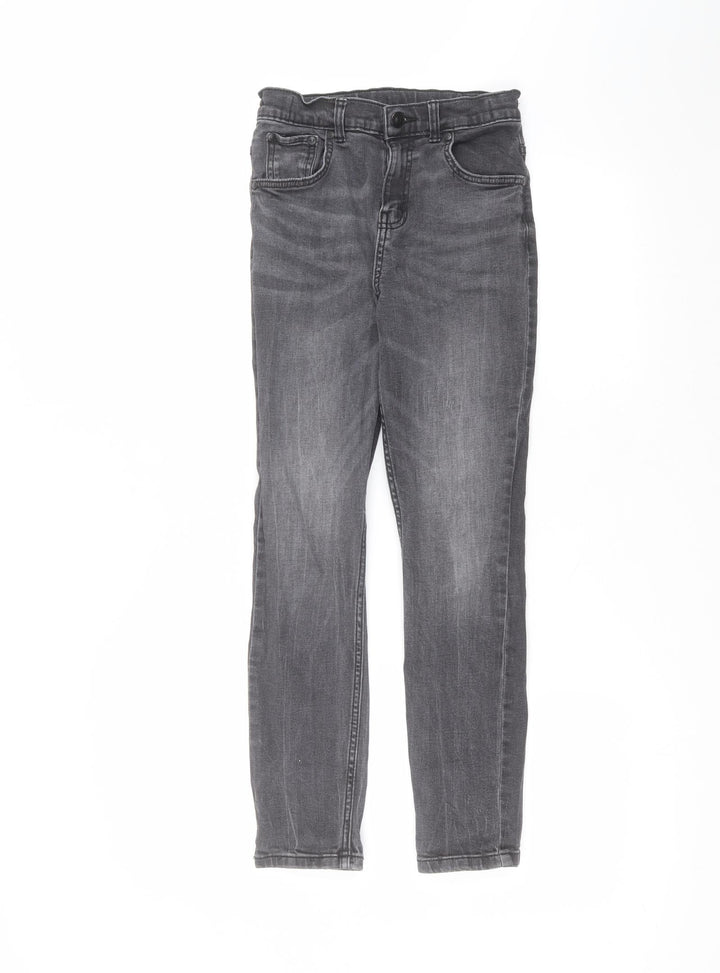TU Girls Black Cotton Skinny Jeans Size 11 Years Regular