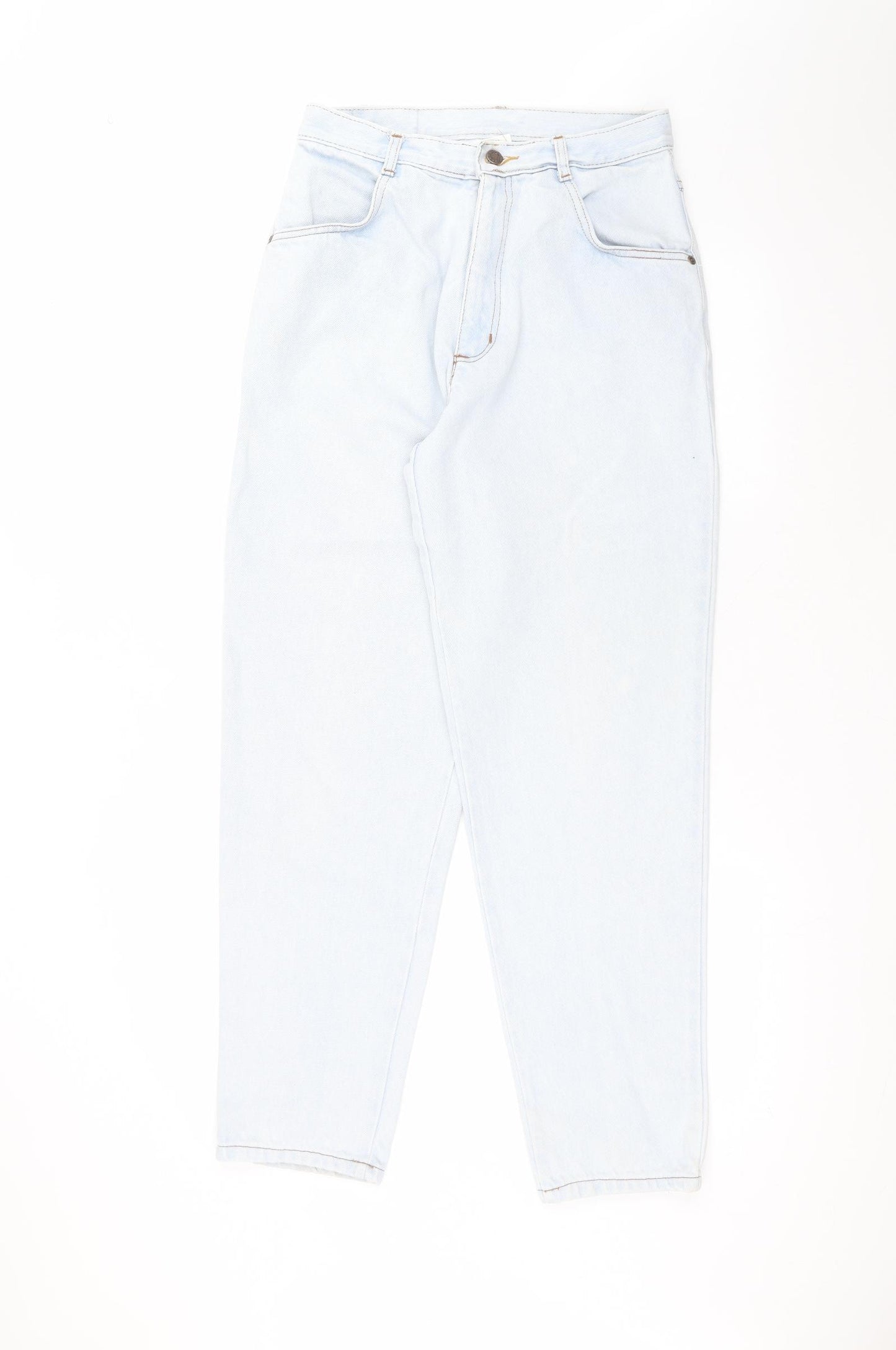 americano Womens Blue  Cotton Straight Jeans Size 14 L28 in Regular