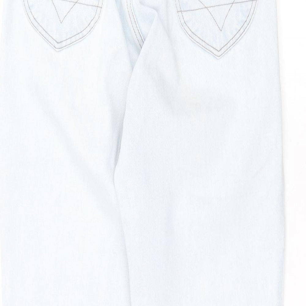americano Womens Blue  Cotton Straight Jeans Size 14 L28 in Regular