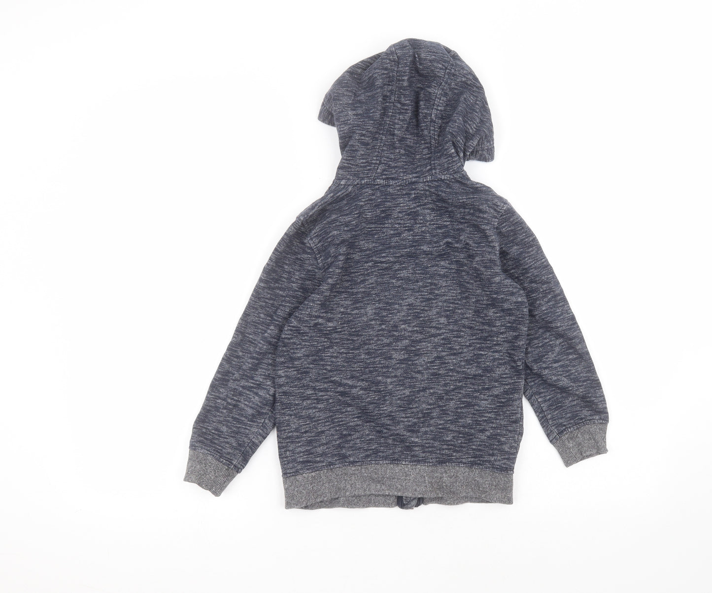 Marks and Spencer Boys Blue  Cotton Full Zip Hoodie Size 6-7 Years