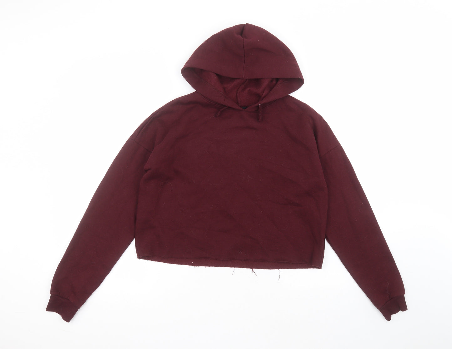 New Look Girls Red  Cotton Pullover Hoodie Size 14-15 Years