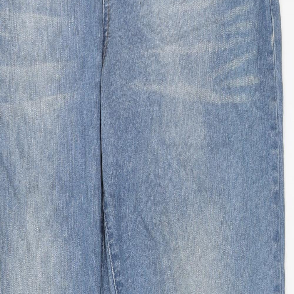 Denim 24/7 Womens Blue  Cotton Flared Jeans Size 12 L30 in Regular