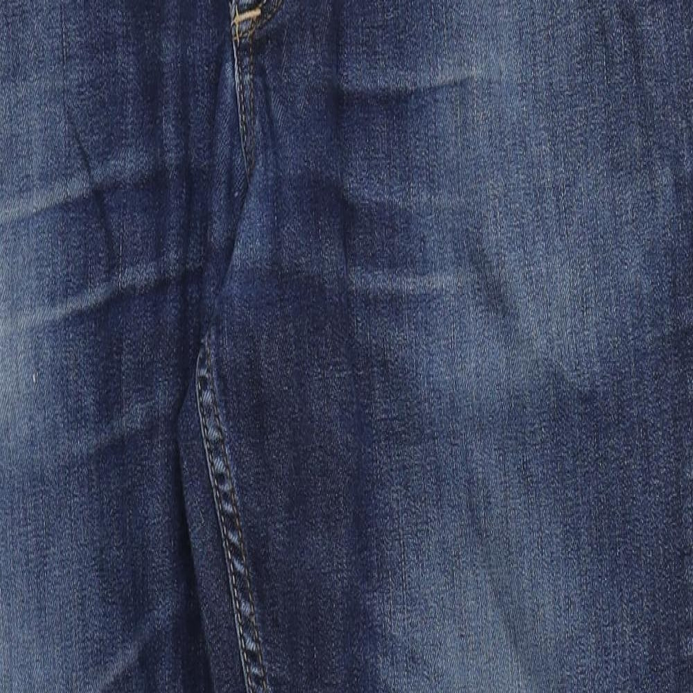 River Island Womens Blue  Cotton Straight Jeans Size 34 in L26 in Regular