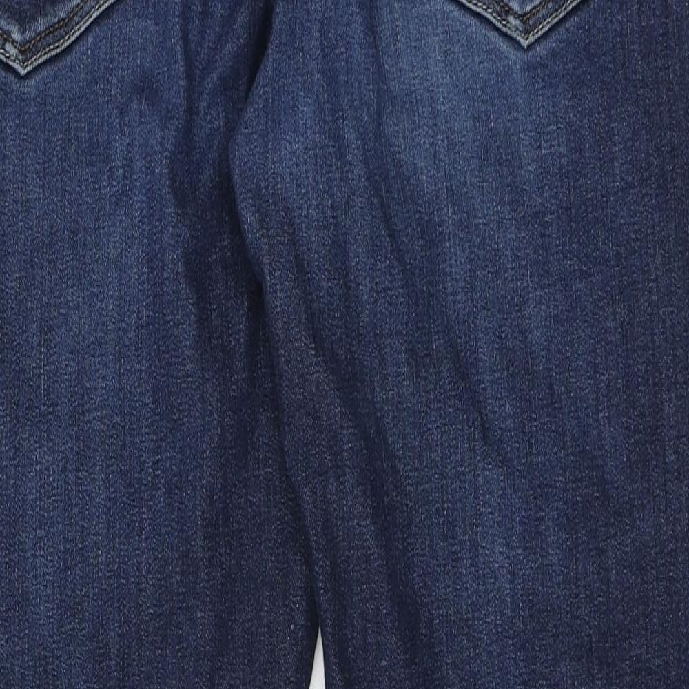 River Island Womens Blue  Cotton Straight Jeans Size 34 in L26 in Regular
