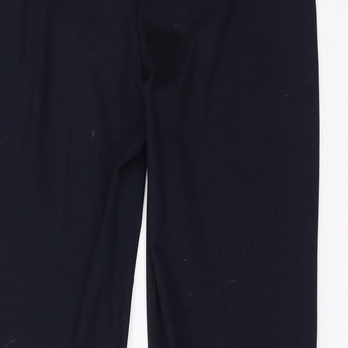 Marks and Spencer Womens Blue  Polyester Trousers  Size 10 L28 in Regular
