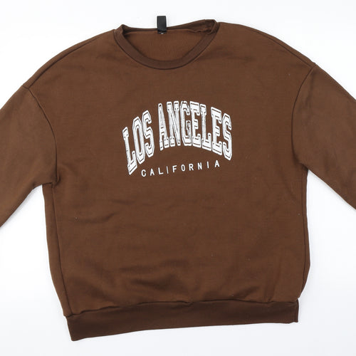 SheIn Womens Brown Round Neck  Polyester Pullover Jumper Size M   - Los Angeles