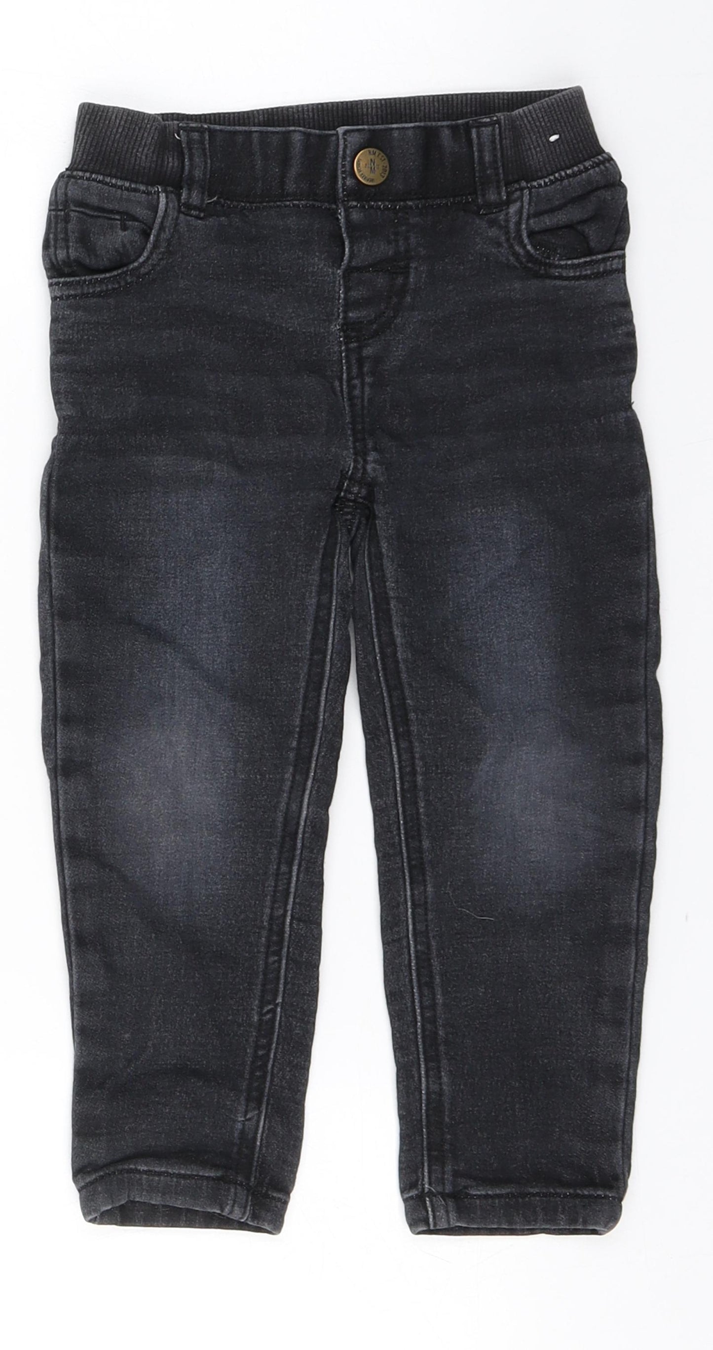 Nutmeg Baby Grey  Cotton Jogger Jeans Size 18-24 Months