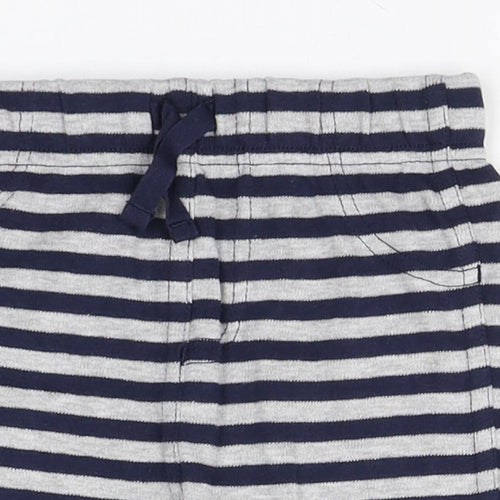 Disney Baby Blue Striped Cotton Sweatpants Trousers Size 12-18 Months   - Mickey Mouse