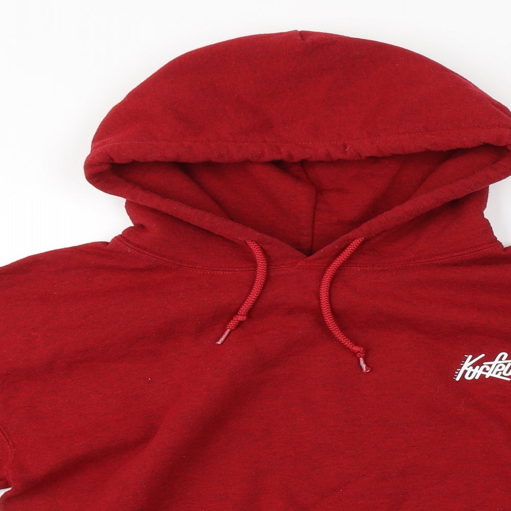 Preworn Womens Red   Pullover Hoodie Size S   - Live Life
