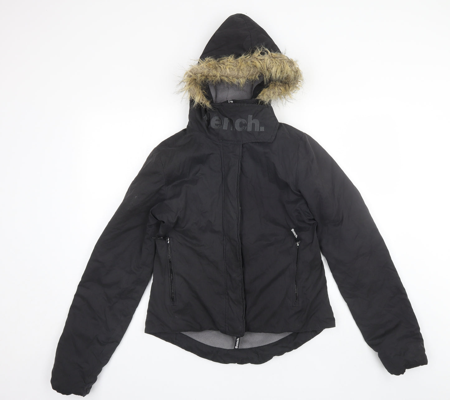 Bench Womens Black   Parka Jacket Size M
