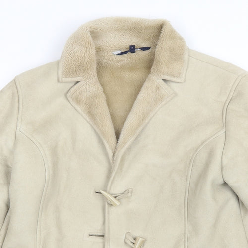 Casual Club Womens Beige   Overcoat Jacket Size 14