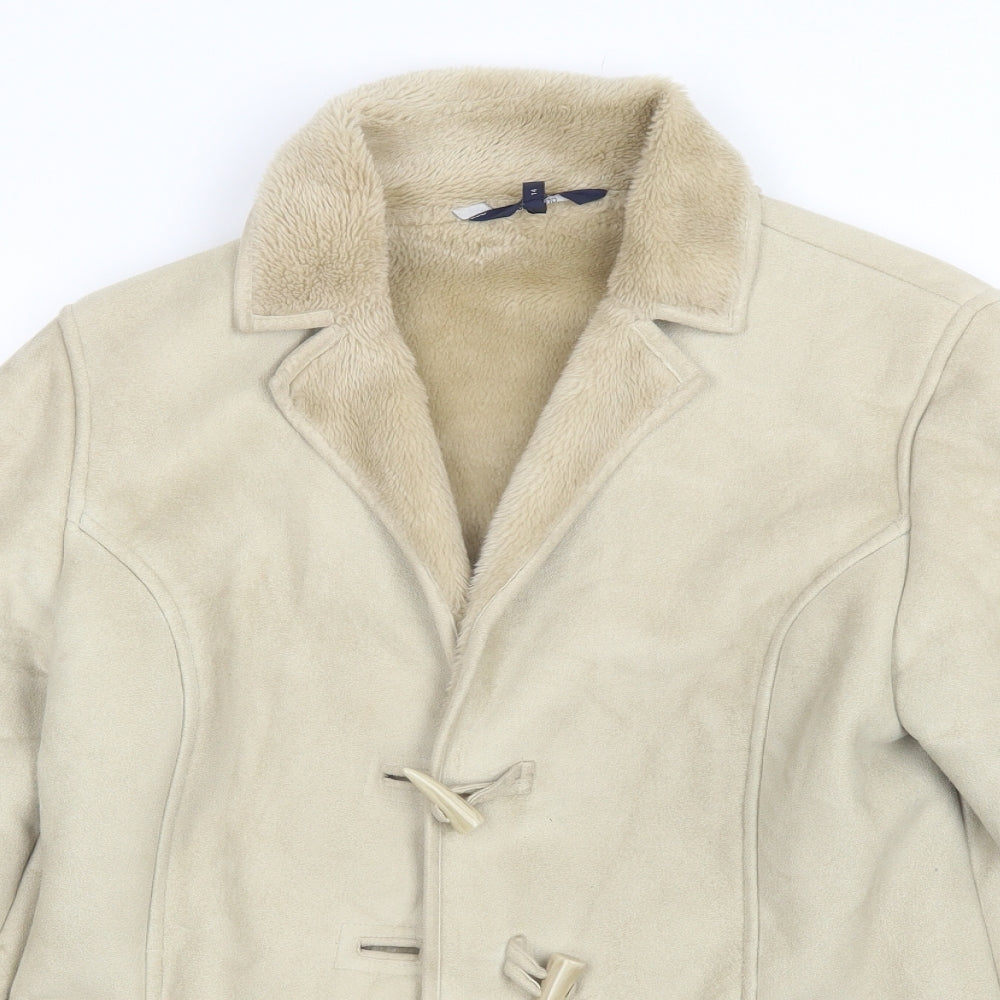 Casual Club Womens Beige   Overcoat Jacket Size 14