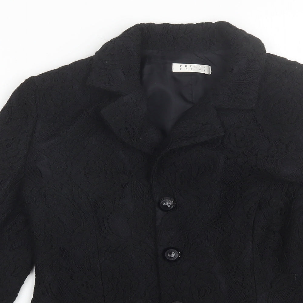 Precis Womens Black   Jacket Blazer Size 8