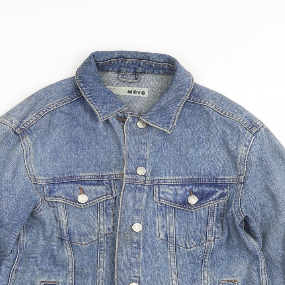 Topshop Womens Blue   Jacket  Size 8