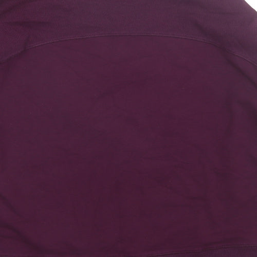 Sweaty Betty Womens Purple Round Neck  Cotton Pullover Jumper Size XS